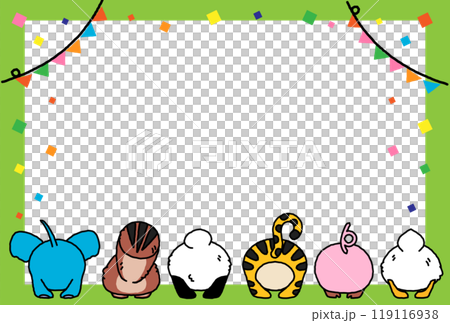 B框，可愛動物的屁股朝向 119116938