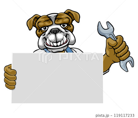 Bulldog Mechanic Plumber Spanner Wrench Handyman 119117233