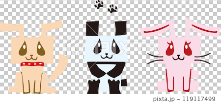 Dog Panda Rabbit 119117499