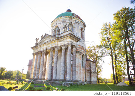 Baroque Roman Catholic church of St. Joseph in Pidhirtsi. Pidhirtsi village is located in Lviv province, Western Ukraine 119118563