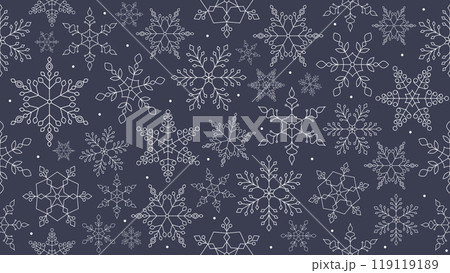 Snowflakes Seamless Pattern 119119189