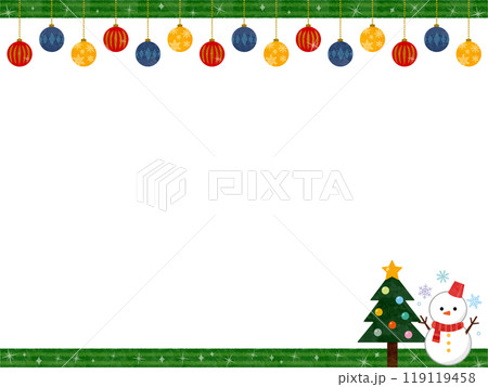 クリスマスのフレーム クリスマスのフレーム 119119458