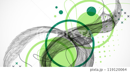 Abstract art background. Modern science or technology art elements. Surface illustration. Hand made vector. 119120064