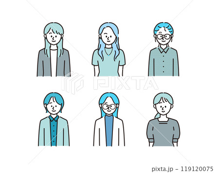 ビジネスパーソン_女性のアイコン#4 119120075