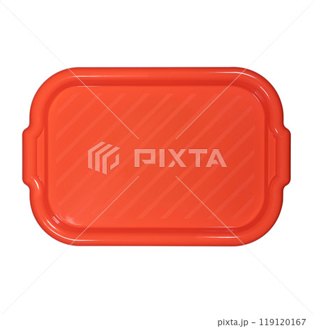 Stack of plastic trays for food isolated on white background. Plastic tray Stack of plastic trays for food isolated on white background. Plastic tray 119120167