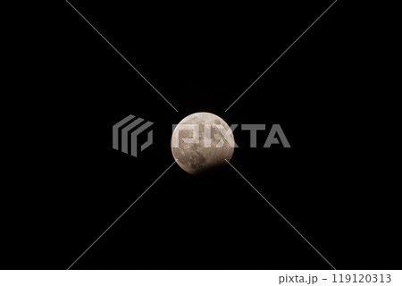 Lunar Eclipse: Full Moon's Celestial Veil 119120313
