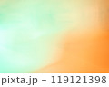 Blurred abstract background consisting of soft pastel shades of green and orange. 119121398
