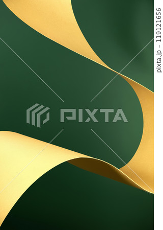 ribbon, paper ribbons, paper manipulation, origami, folded paper, paper craft, holiday, geometric, backdrop, background, podium, cylinder, platforms, cylindrical platforms, mockup, abstract, contempor 119121656