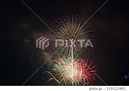 カラフルな花火 119122461