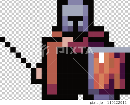 Game Warrior Pixelated 119122911