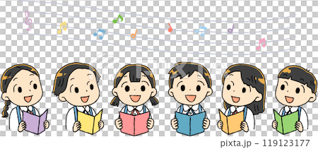 Children singing together 119123177