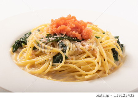 明太子とほうれん草の豆乳クリームパスタ 119123432