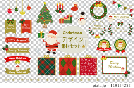 Christmas material set 119124252