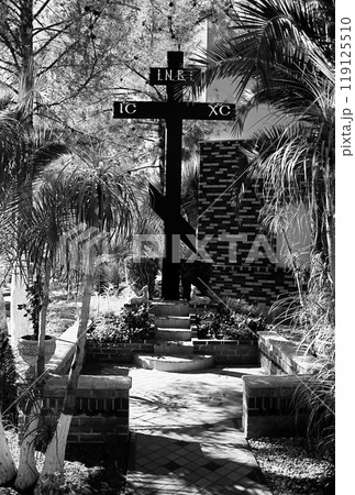 Greek Orthodox Chapel Cross On Film Greek Orthodox Chapel Cross On Film 119125510