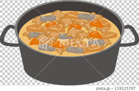 在一個大鍋裡燉內臟 119125707