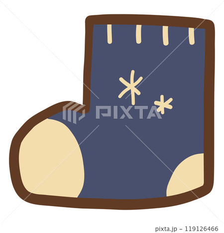 手描きの靴下1 119126466