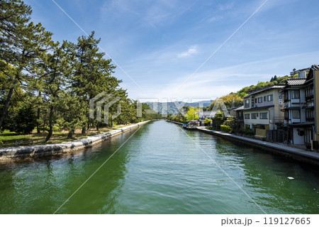 日本三景天橋立 廻旋橋からの眺め　京都府宮津市文珠 119127665