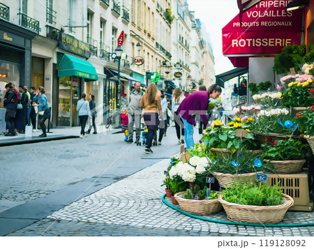 パリの街角 119128092