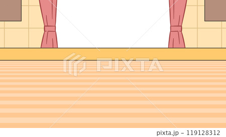 シンプルな体育館の背景3透過箇所あり 119128312