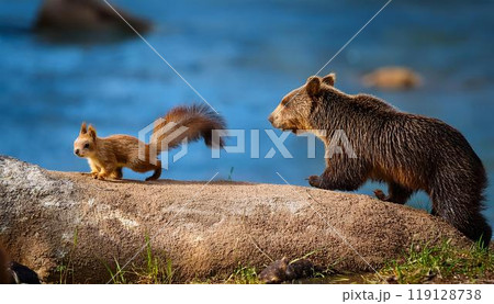 クマとリス クマとリス 119128738