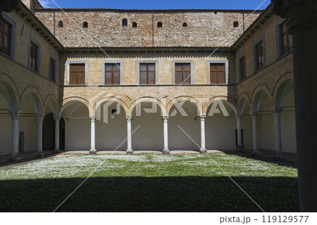 the cloister of an Italian Renaissance monastery the cloister of an Italian Renaissance monastery 119129577