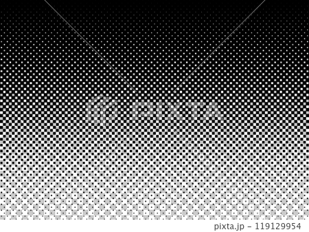 Halftone square background black Halftone square background black 119129954