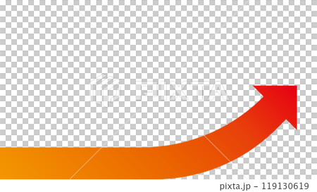 Arrow red gradient curve rising background simple 119130619