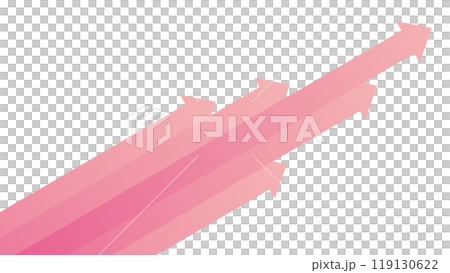 箭頭粉紅色背景上升右肩上升 箭頭粉紅色背景上升右肩上升 119130622