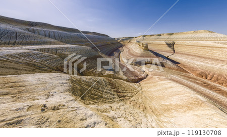 カザフスタン・ウスチュルト台地　キジルクップの景観　/　Kyzylkup, Kazakhstan 119130708