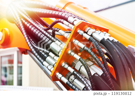 Hoses of hydraulic machine 119130812