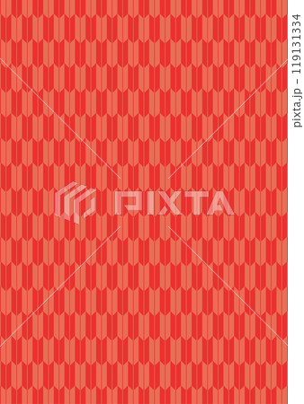 矢絣　和柄　背景　赤　ベクター　縦長	 119131334