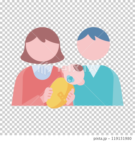 A couple holding a baby A couple holding a baby 119131980