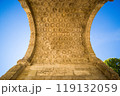 View from below of the Roman triumphal arch of Orang city 119132059