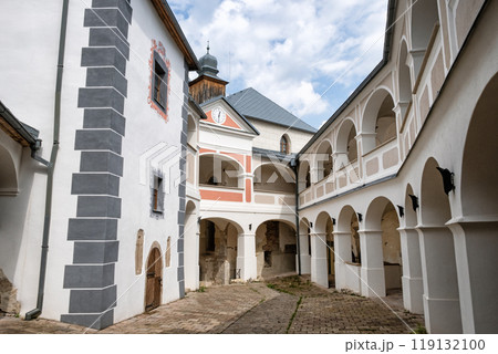 Famous Lupca castle, Slovakia, travel destination 119132100