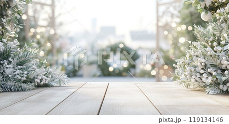 Elegant holiday sale backdrop with soft pastel colors for festive designs 119134146