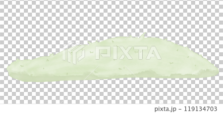 Field meadow green grass fluffy watercolor digital style illustration color children's light and bright for printing and web use	 119134703