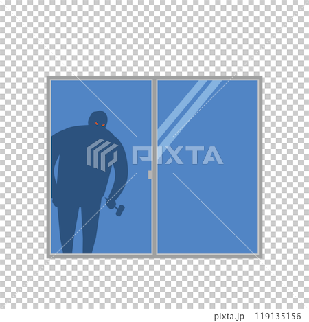 A suspicious person outside the window A suspicious person outside the window 119135156