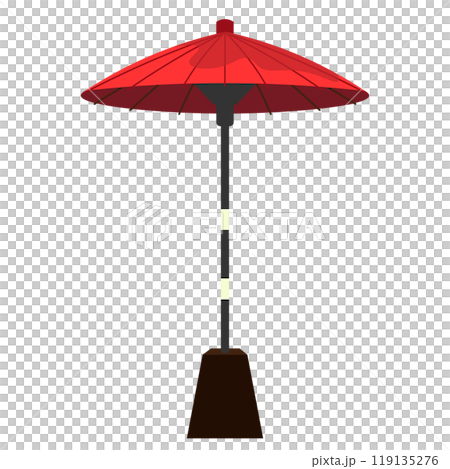 露天傘的矢量圖解 119135276