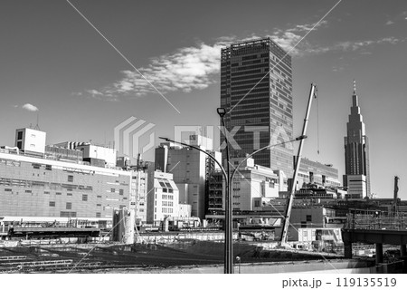 東京都市風景 新宿駅西口の再開発工事 2024.09 b-6 モノクロ 東京都市風景 新宿駅西口の再開発工事 2024.09 b-6 モノクロ 119135519