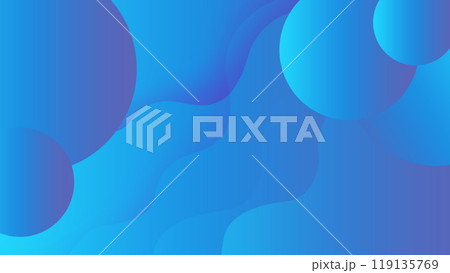 円形と曲線のアブストラクト背景素材 119135769