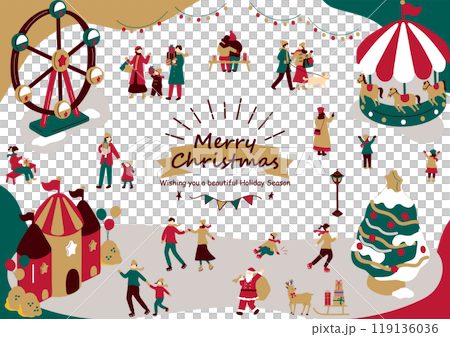 享受聖誕節的人們 享受聖誕節的人們 119136036
