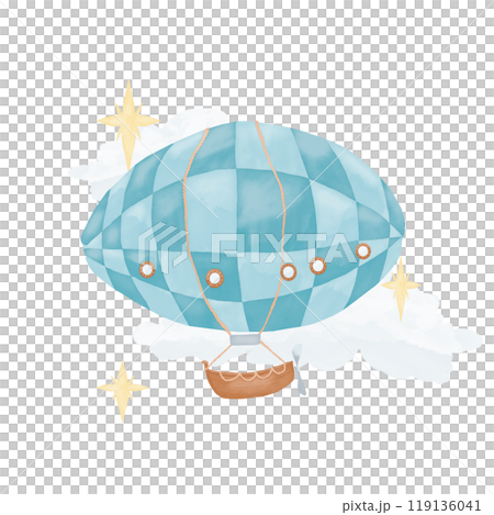 airplane, astronaut, balloon 119136041