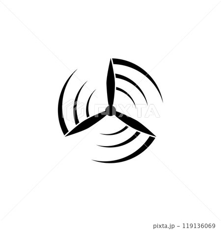 wind fan logo wind fan logo 119136069