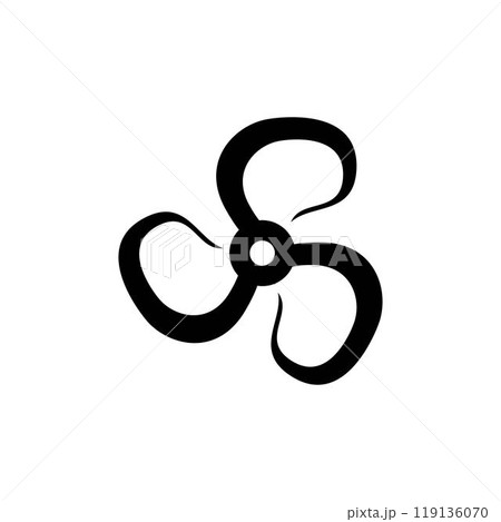 wind fan logo 119136070