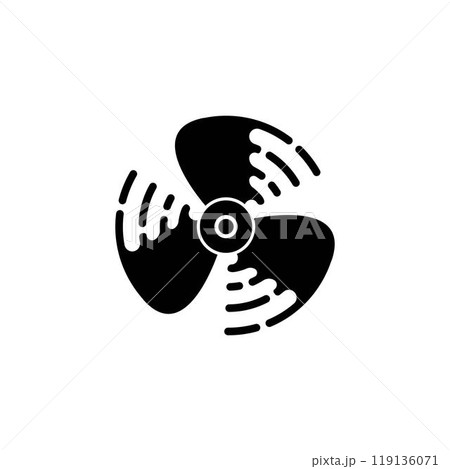 wind fan logo wind fan logo 119136071