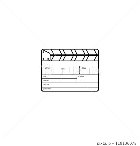 clapper board logo clapper board logo 119136078