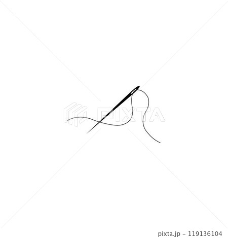 sewing needle logo 119136104