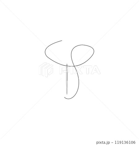 sewing needle logo 119136106