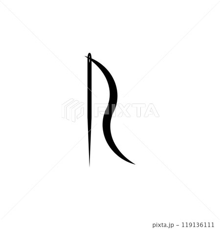 sewing needle logo 119136111