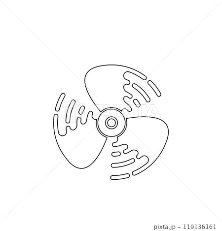 wind fan logo 119136161